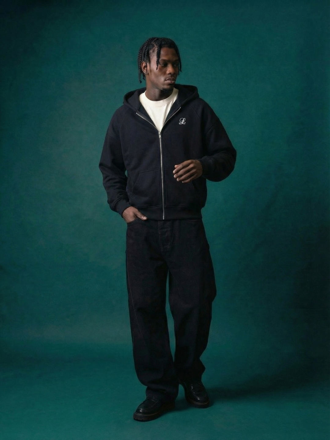 Hoodie Basic First Edition Black